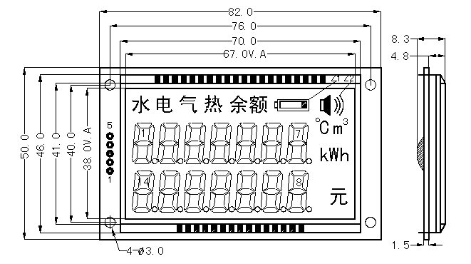 SMS1407��ʽҺ��ģ�K(LCM)��ʾ��DƬ